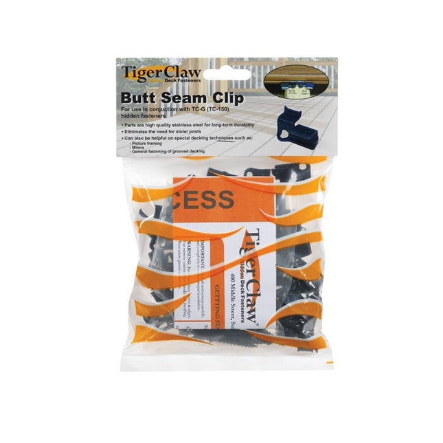 Tiger Claw Butt Seam Clip, bag of 55pcs; TC-G Butt Seam Clip, 304 Stainless Steel