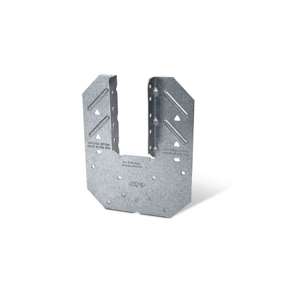 H10SS Hurricane Tie, 18 Gauge, Stainless Steel; H10ASS Sizing Call Out.  Height 6-1/4", Length 5" H10ASS Hurricane Tie, Stainless Steel, 18 Gauge, Installed