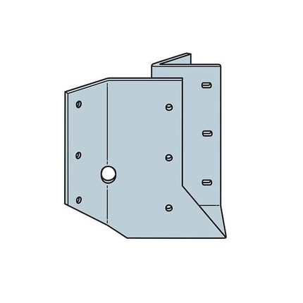SUR26SS 2 x 6 Skewed Right 45° Joist Hanger, Stainless Steel; SUR Right Skewed Joist Hanger, Installed