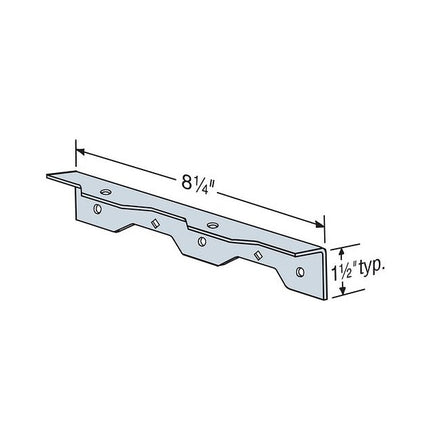 TA9SS 9" Staircase Angle, 12 Gauge, Stainless Steel