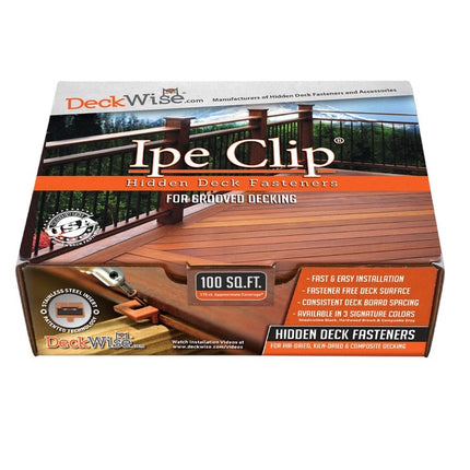 Ipe Clip Extreme Hidden Deck Fasteners, 3/32" Spacing