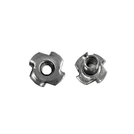Stainless Steel T-Nut, T-Nut, Front View, T-Nut Back View