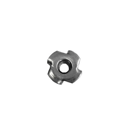 Stainless Steel T-Nut, T-Nut, Front View, T-Nut Back View