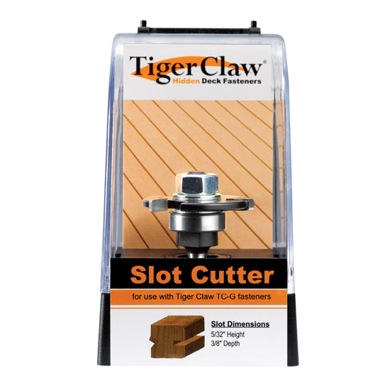 TC-G Slot Cutter, Groove Cutting tool to be used with TC-G hidden fasteners; The TC-G groove cutting tool for Tiger Claw TC-G clips