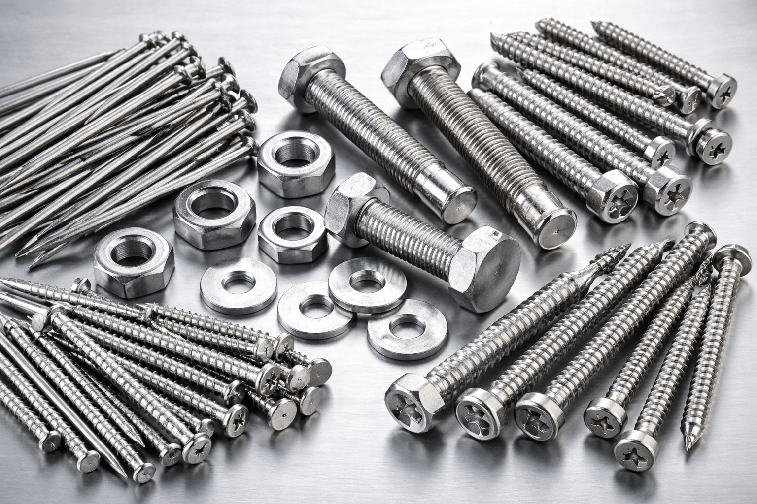 Nails, screws, and bolts