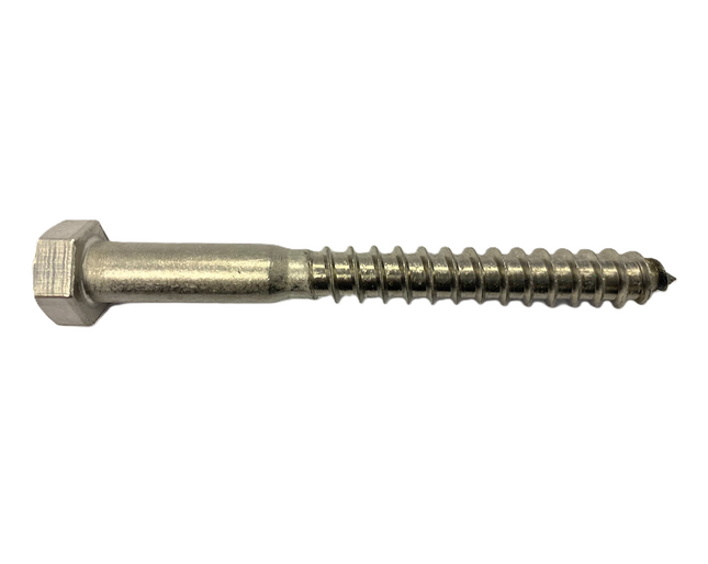 3/8" Lag Screws, Stainless Steel