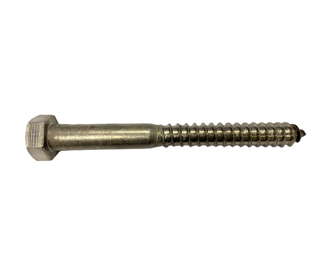 5/8-11" x 6" Lag Screws, Stainless Steel