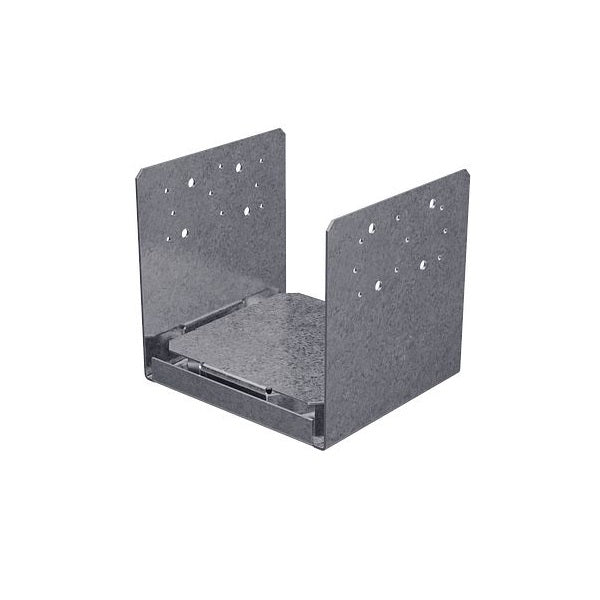 ABU88SS 8 x 8 Adjustable Post Base, 14 gauge, Stainless Steel; ABU66 6 x 6 Adjustable Post Base, Installed with Nails