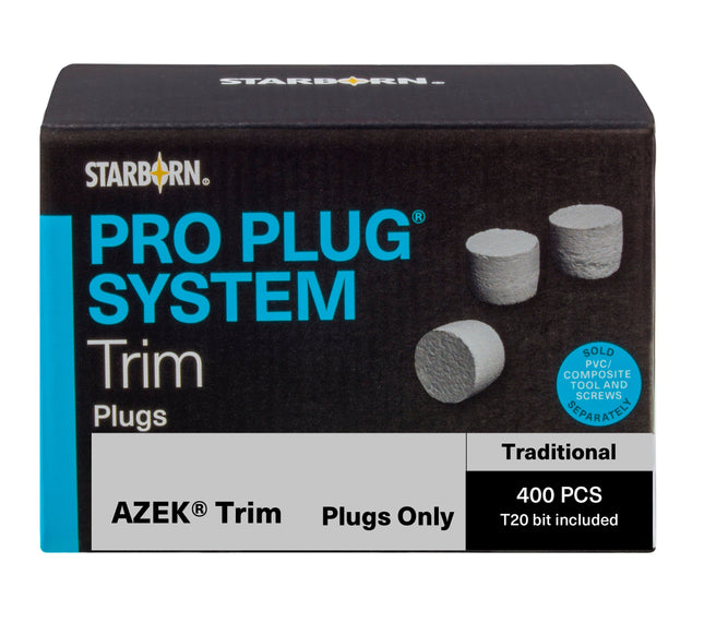 Pro Plug System for Azek Traditonal Trim, 400pcs