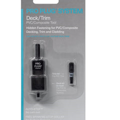Pro Plug System PVC/Composite Tool for Deck and Trim, 1 Tool, 1 deck bit, 1 trim bit
