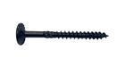 U2 Fasteners Black Flat Head Screw, Carbon Steel, 20pc Box
