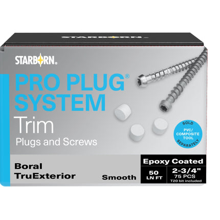 Pro Plug System for Boral Smooth Trim, 50 Linear Ft, Epoxy