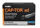 Cap-Tor xd Composite Deck Screws, 10 x 2-1/2