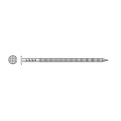 Common Nail, Ring Shank, Checkered Head, Stainless Steel