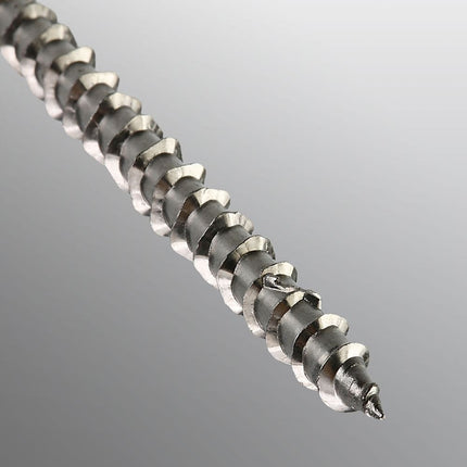 DWP Trim Screw, Stainless Steel, Star Drive, Box Threads; DWP Trim Screw, Box Threads, reduces required driving torque, allowing more screws to be driven on a single charge