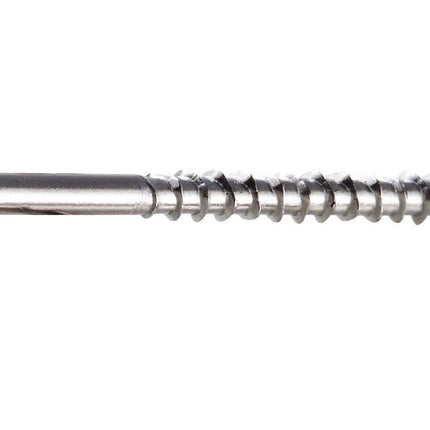 DWP Trim Screw, Stainless Steel, Star Drive, Box Threads; DWP Trim Screw, Box Threads, reduces required driving torque, allowing more screws to be driven on a single charge