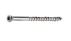 DWP Trim Screw, Stainless Steel, Star Drive, Box Threads; Deck-Drive DWP Screw, 316 Stainless Steel being driven into a deck.  Poolside decks should use these marine grade stainless steel screws for ultimate corrosion resistance.  Also recommended for coastal decks and docks.