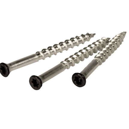 #8 x 2 Deck Screws, Trim Head, Shadowline Black, 380pcs, 305SS
