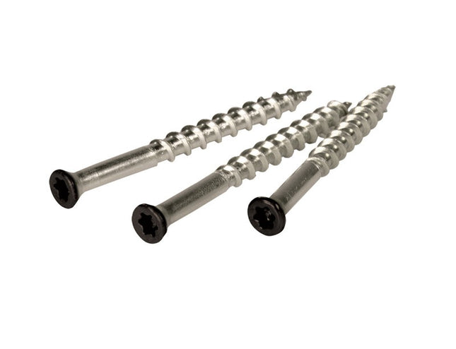 #8 x 2 Deck Screws, Trim Head, Shadowline Black, 380pcs, 305SS