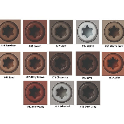 Headcote Trim Head #7 x 1-5/8" Screws, 5000pc Box