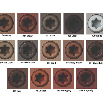 Headcote Trim Head #8 x 2-1/2" Screws, 2500pc Box