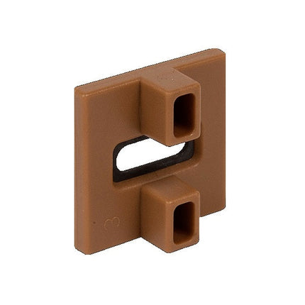 Ipe Clip ExtremeKD Brown, clip back view, creates 1/4" spacing