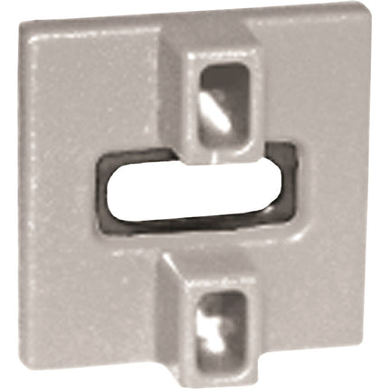 Ipe Clip Extreme KD Clip, Grey, For 1/4" gap spacing; Ipe Clip Extreme KD Grey, installed into a wood deck