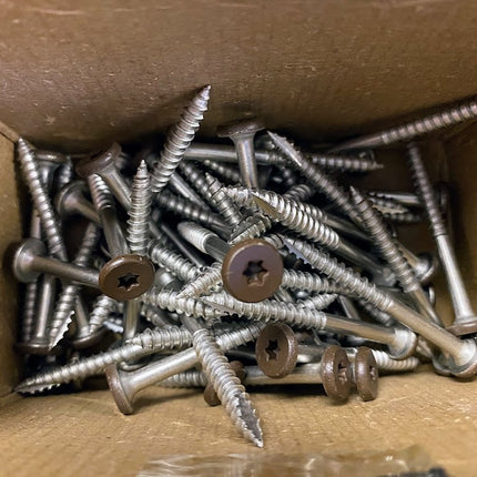 Fascia Screws 1-7/8", Java, Partial Box, 50pcs, Stainless Steel