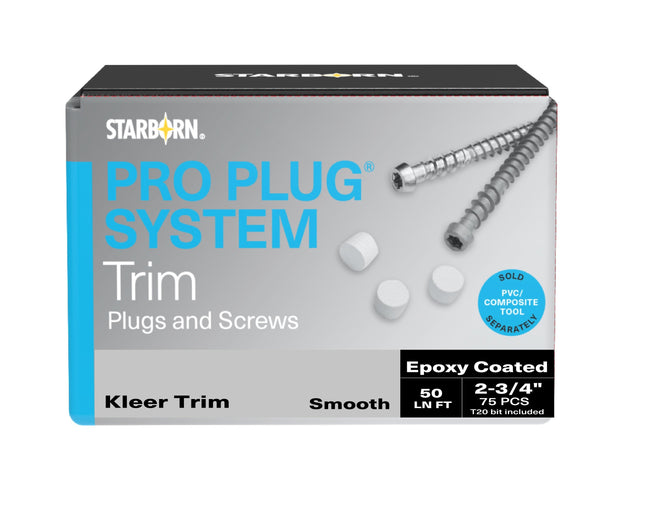 Pro Plug System for Kleer Smooth Trim, 50 Lineal Ft, Epoxy