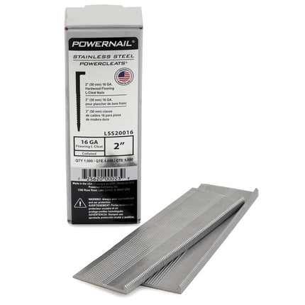 Flooring Cleats, 16 gauge, stainless steel