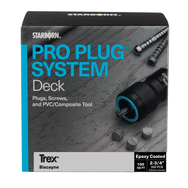 Pro Plug System, Trex Biscayne, 100 Sq Ft, Epoxy