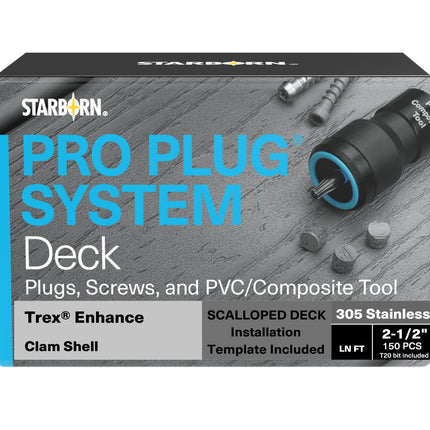 Pro Plug System, Clam Shell, 00 Lineal Ft, Stainless Steel