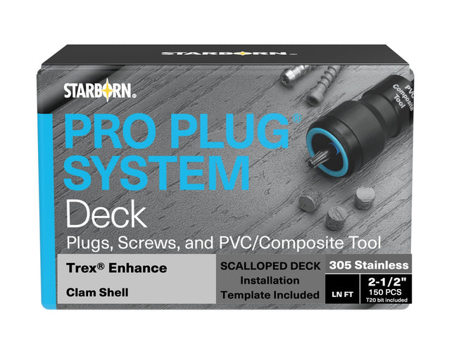 Pro Plug System, Clam Shell, 00 Lineal Ft, Stainless Steel
