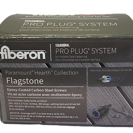 Pro Plug System for Fiberon Flagstone, 100 lin ft kit, Open Box Sale