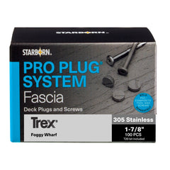 Pro Plug System for Trex Foggy Wharf Fascia