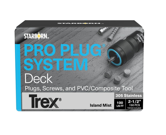 Pro Plug System, Island Mist, 100 Lineal Ft, Stainless Steel
