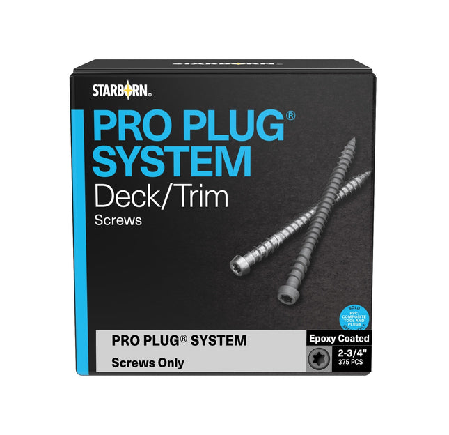 Pro Plug System Screws, 2-3/4", 375pcs; Pro Plug System Screws, epoxy screws