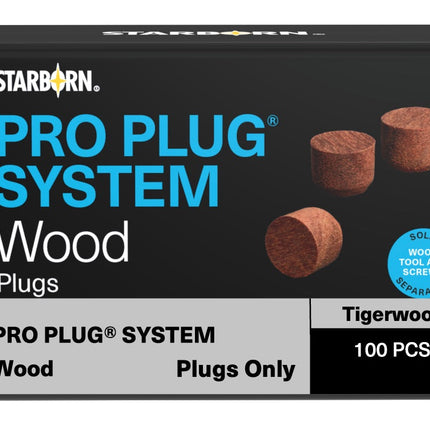 Pro Plug System Plugs for Tigerwood, 100pcs