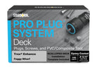 Pro Plug System, Trex Foggy Wharf, 100 linear ft, epoxy screws