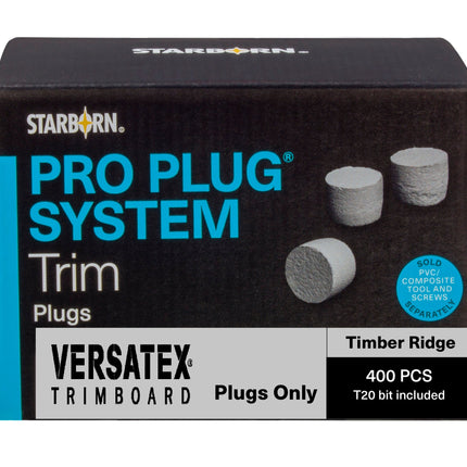 Pro Plug System Plugs for Versatex Timber Ridge Trim