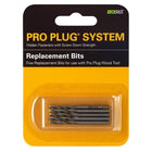 Replacement Bits for the Pro Plug Tool for Wood, 5 bits