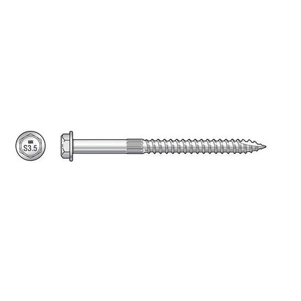 Illustration of SDS25312SS 1/4" x 3-1/2" Simpson SDS Screw, Stainless Steel