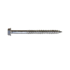 SDWH Timber Hex Screw, 4 Inches, Stainless Steel, 316SS; SDWH Timber Hex Screw, stainless steel structural screw being installed on an oceanfront property. ;SDWH Timber Hex Screw being installed into a deck ledger board