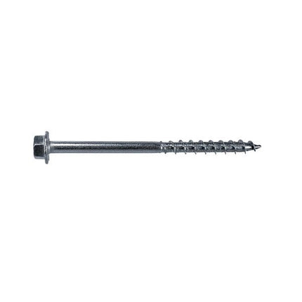 Strong Drive SD Connector 2-1/2" Screws, 2000pc box, 316SS; SD Stainless Steel 2-1/2" Connector Screw, 316 Stainless Steel; Installation of the LUS6SS using 2-1/2" SD Connector screws.  The installation is happening on an ocean front property, where the 316 Stainless Steel material of the screws will guard against corrosion.