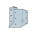 SUL26SS 2 x 6 Skewed Left 45° Joist Hanger, Stainless Steel; SUL Left Skewed Joist Hanger, Installed