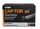 Cap-Tor xd Composite Deck Screws, 10 x 2-1/2