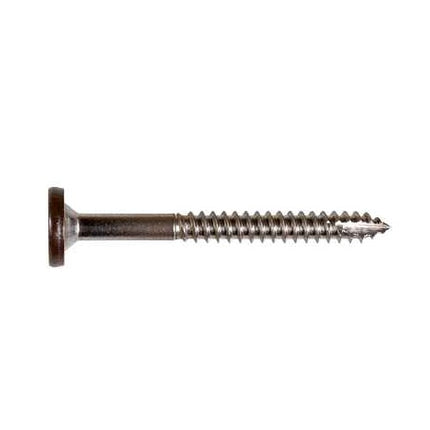 Fascia Board Screws, #8 x 1-3/4", Brown, 75pcs, 316 Stainless Steel