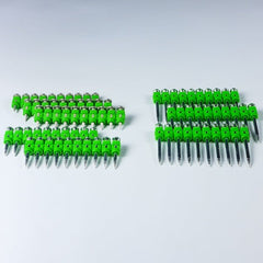 Plastic Strip Ballistic Pins, Knurled