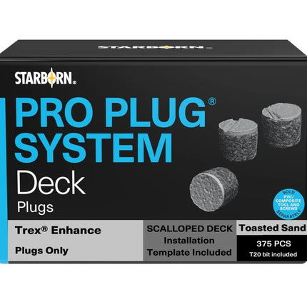 Pro Plug System Deck Plugs, Trex Toasted Sand, 375pcs (Refurbished)