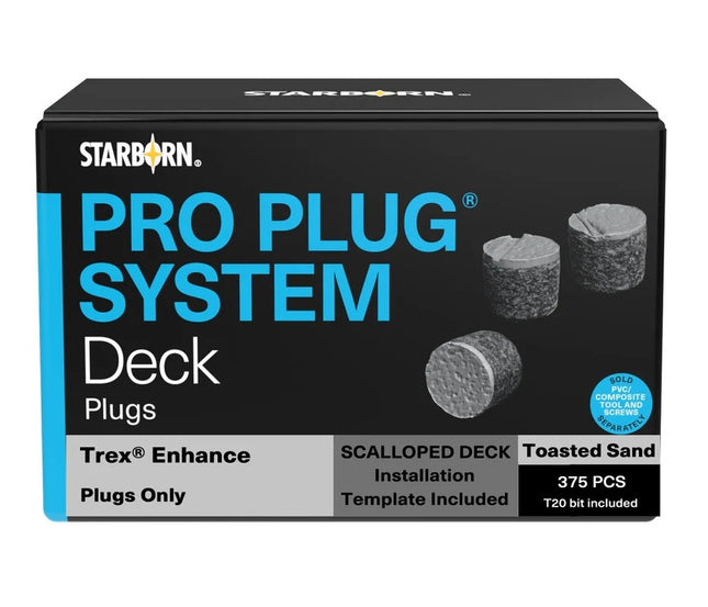Pro Plug System Deck Plugs, Trex Toasted Sand, 375pcs (Refurbished)